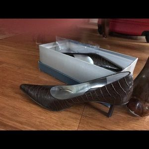 Nine West Autmin Mink Heels - Leather